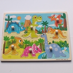 Encastre de dinosaurio con agarre