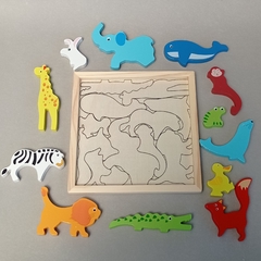 rompecabezas en bloques (Animales) - comprar online