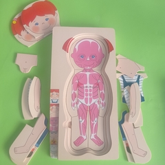 ENCASTRE ROMPECABEZAS CUERPO HUMANO (MULTICAPAS)