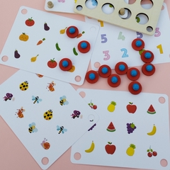 Juego de memoria visual con plantillas intercambiables - comprar online