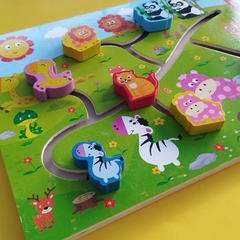 Laberinto de madera (Animales) - comprar online