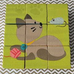 Cubo rompecabezas (Gatito) en internet