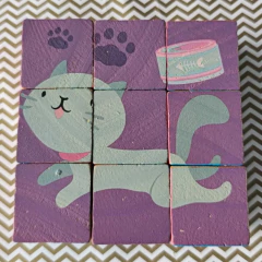 Cubo rompecabezas (Gatito) - limoneto