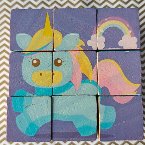 Cubo rompecabezas (unicornio) - comprar online