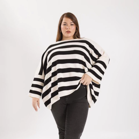 MAXI SWEATER A RAYAS BREMER