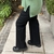 JEAN WIDE LEG ELASTIZADO NEGRO - Wonder Talles Reales