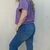 JEAN WIDE LEG ELASTIZADO AZUL en internet