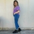 JEAN WIDE LEG ELASTIZADO AZUL - comprar online