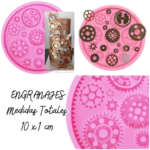 Molde Silicona Engranaje Estilo Steampunk