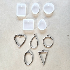 PROMO Dijes Combinados Moldes Biseles Metálicos