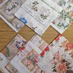 Pack x 4 Láminas Seda XL Decoupage