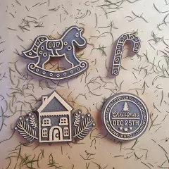 Sellos Navidad Fiestas Pack #3