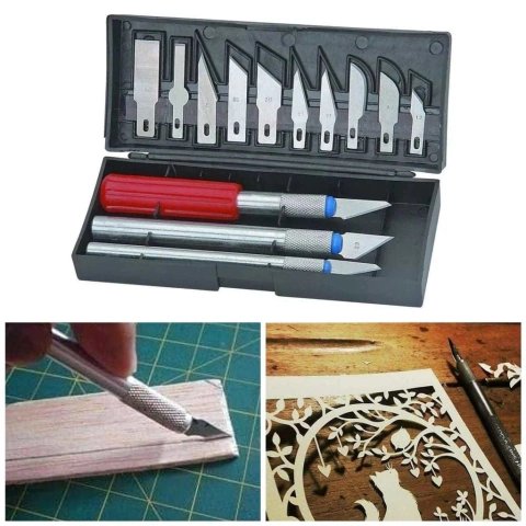 Set Cutter Bisturí estuche imantado 12 Filos