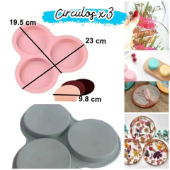 Molde Silicona Círculo x 3 unidades en internet