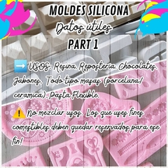 MOLDE SILICONA MOLDURAS ROSAS - comprar online