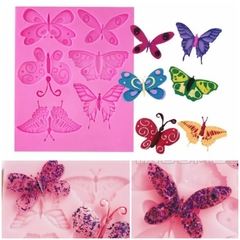 Molde Silicona 6 Mariposas