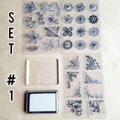 Set Sellos Silicona con Placa + Almohadilla
