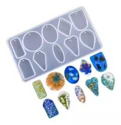 Molde Dijes 10 Ideal Resina Medidas 16.9x9.3x0.8 - comprar online