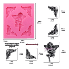 Molde Silicona Esquineros Angel - comprar online