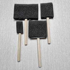 Set x 4 Pinceles Goma Espuma- Anchos 2, 5, 7 y 10cm - Crear Artística