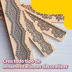 PACK X 4 MOLDES PUNTILLAS FLEXIBLES #1 - Crear Artística