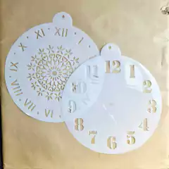 Pack Stencils Reloj - Crear Artística
