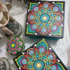 Set Puntillismo Pintapuntos Estrella Bolillos Metal - tienda online