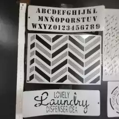Pack 4 Stencils Decorativos Letras Y Frases Mil Artes - comprar online