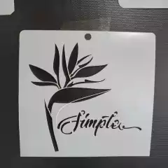 Pack 7 Stencils Decorativos Floral Y Vegetal Mil Artes - tienda online