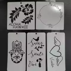 Pack 10 Stencils Decorativos Relax Vida Mil Artes - Crear Artística