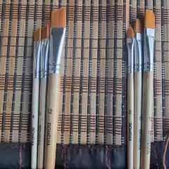 Promo Pinceles Puntas Surtidas en Portapinceles Esterilla en internet