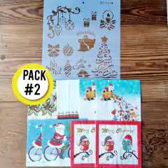 Pack Navidad Fiestas Stencil Servilletas - comprar online