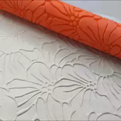 Rodillo Palo texturas arcilla cerámica porcelana reposteria - Crear Artística