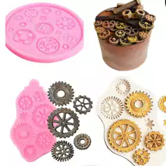 Pack Moldes Silicona Engranajes Reloj Vintage - Crear Artística