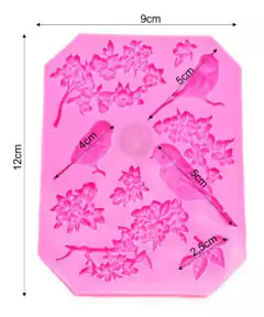Pack Moldes Silicona Mariposas Pájaros Aves - Crear Artística