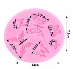 Imagen de Pack Moldes Silicona Mariposas Pájaros Aves