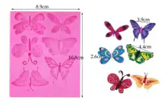 Pack Moldes Silicona Mariposas Pájaros Aves - tienda online