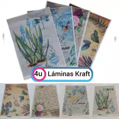 Pack Láminas Kraft Decoupage - Crear Artística