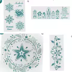 Imagen de Pack Stencils Fiestas estrellas casitas navidad