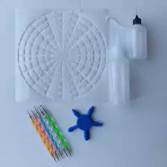 Set Puntillismo Estrella Bolillos Punta Aguja Stencil en internet