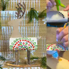 Set Puntillismo Estrella Bolillos Punta Aguja Stencil - comprar online