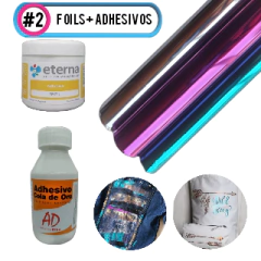 Pack Foils Adhesivos textil multisuperficie - Crear Artística