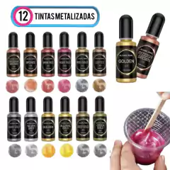 Set Tintas Pigmentos Colorantes alcohol ideal resina