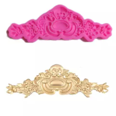 Molde Silicona Moldura Barroca XL ideal marcos muebles