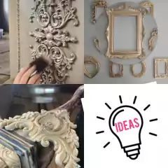 Molde Silicona Moldura Barroca XL ideal marcos muebles - Crear Artística