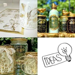 Carpeta Laminas Artesanas Decoupage Transfe Foil Kraft Foil Folex - Crear Artística