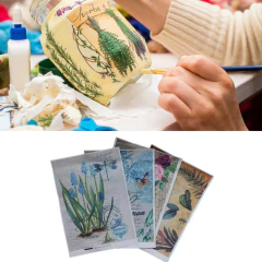 Imagen de Carpeta Laminas Artesanas Decoupage Transfe Foil Kraft Foil Folex