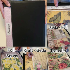 Carpeta Laminas Artesanas Decoupage Transfe Foil Kraft Foil Folex en internet