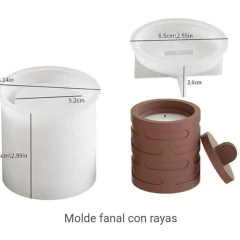 Moldes Silicona Promo Cajitas Circulares con tapa - tienda online