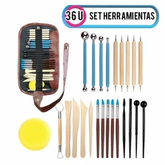 Kit Herramientas Ceramica Arcilla Artesano en estuche en internet